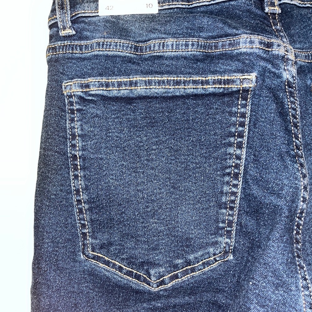 Mango Dark Blue Straight-Leg Jeans - Picture 14 of 16